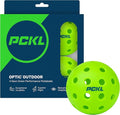 PCKL Optic Speed Pickleball Balls | Choose Indoor or Outdoor Pickleballs | USAPA Tournament Aproved | 4 Pack Crack-Resistant