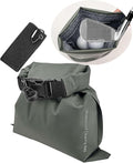 Golf Club and Ball Cleaning Pouch with Attached Towel, Waterproof Cleaning Bag for Cleaning Club Grooves, can Store Water, Detachable Clip