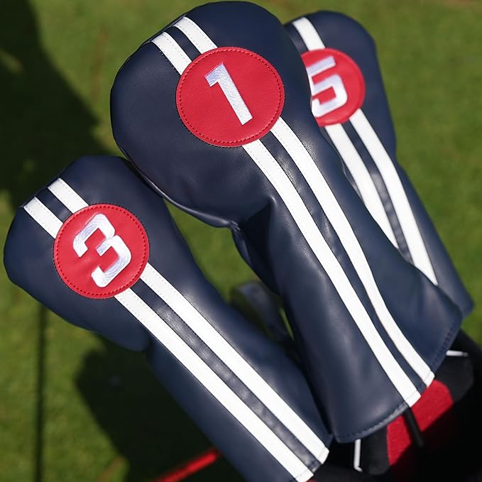 Single Headcover, Easy Slip-On Easy-Off Golf Club Head Cover, Fleece Lined Interior, Water Resistant and Durable Shell, Individual Retail Pack