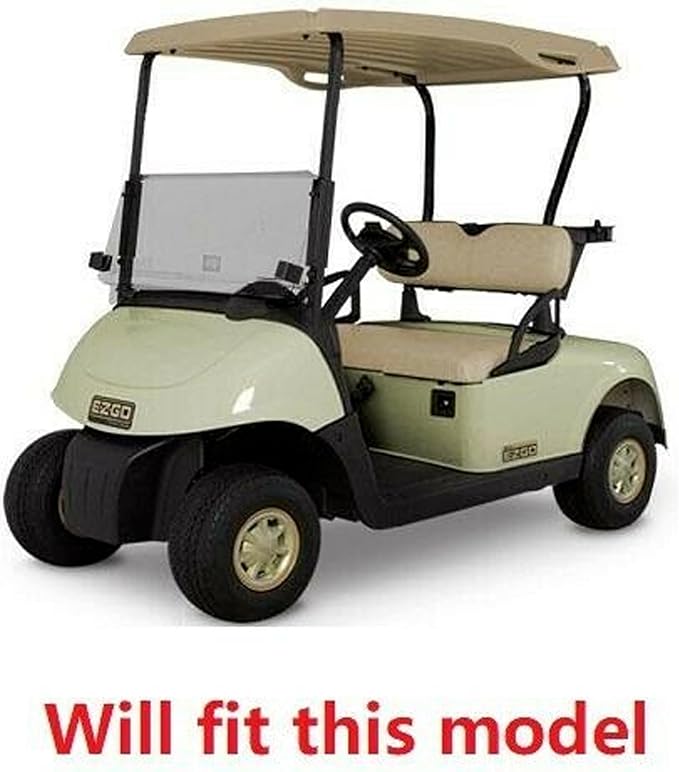 Huskey Parts Company EZGO Front Seat Cover Orange Diamond Stitching for RXV Golf Cart 08-Up, Set of 2