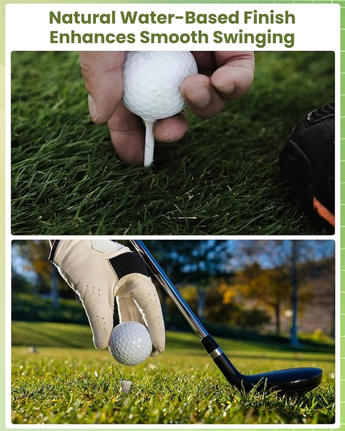 Bamboo Golf Tees 1000 PCS, 2-3/4 inch(70mm) & 3-1/4 inch (83mm) Length, Stronger Than Wood Tees