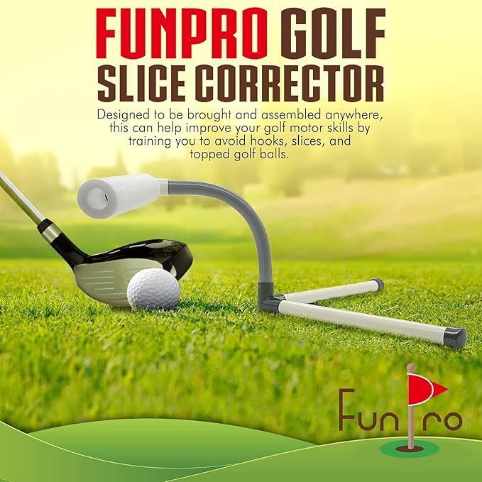 Slice Corrector Golf Swing Trainer - Golf Training Aid for Beginners & Pros - Lightweight and Portable Practice Tool and Accessories - Great for Gifts
