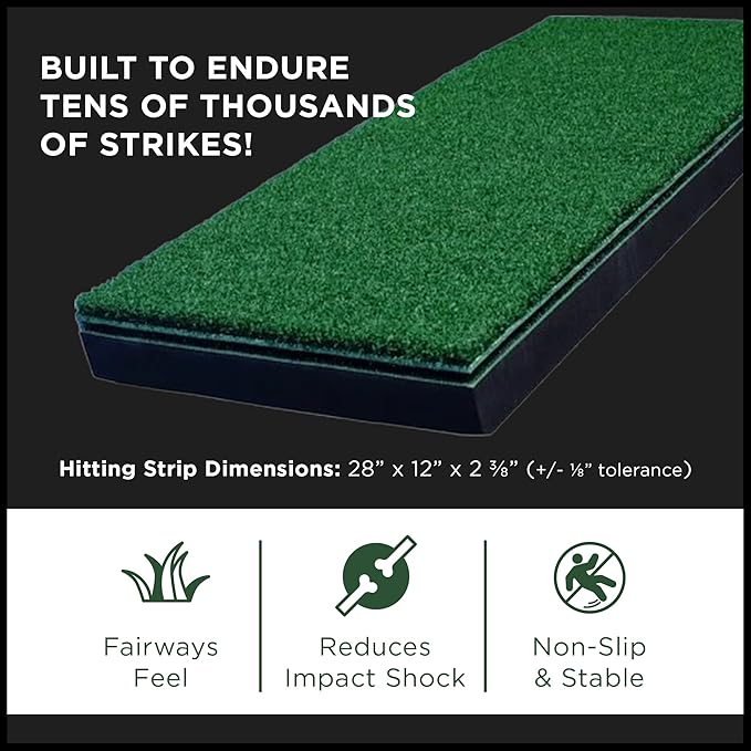 SIGPRO Hitting Strips - Professional-Grade, Replaceable Golf Hitting Mat - Realistic Hitting Surface - Replaceable with SIGPRO - Joint-Friendly