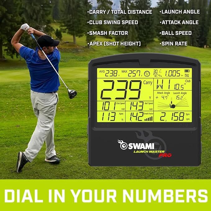 Izzo Golf Swami Launch Master Pro Golf Launch Monitor