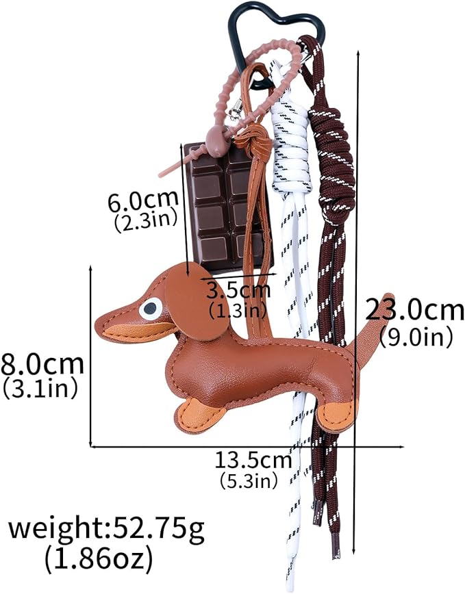 Tote Bag Purse Charms for Handbags - Cute Keychain, Y2K Rope Key Chain Accessories - Designer Jewelry Gift for Women