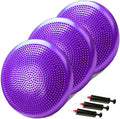 NEISHNG 3-Pack Stability Wobble Cushions with Hand Pumps, Kids Sensory Wiggle Seat for Classroom, Core Trainer Balance Disc for Gym and Home Workout (5 Color)