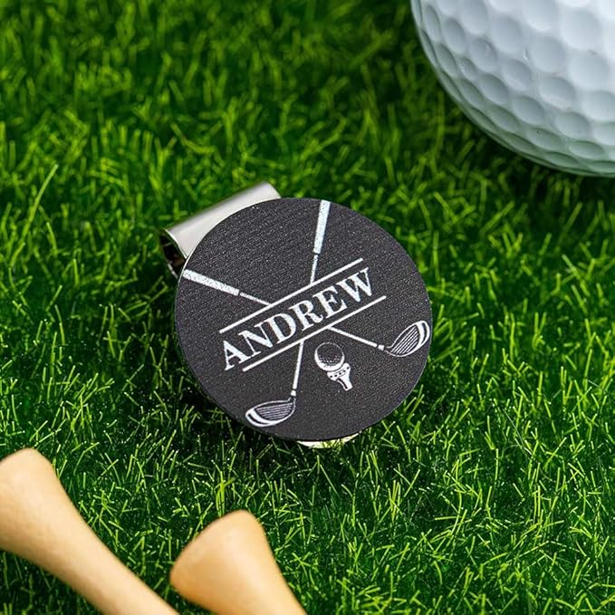 CALLIE Personalized Golf Ball Marker with Magnetic Hat Clip - Premium Golfer Accessory Gift