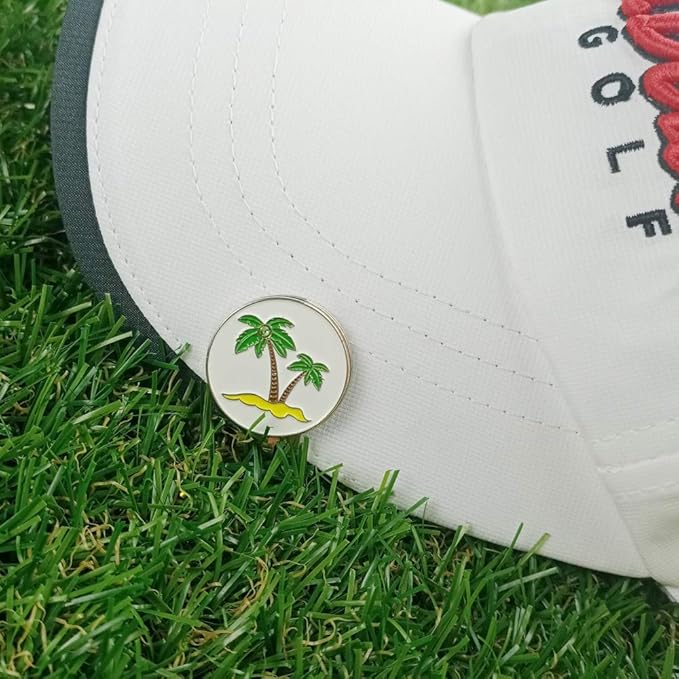 Golf Ball Markers with Hat Clips Value Sets for Men Women Golfer, Removable Attaches Easily to Golf Cap Premium Gifts