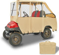 Tecoom Golf Cart Enclosure 2/4/6 Passenger, Golf Rain Cover 600D Waterproof Snowproof, Door Zippers, Clear Windows and Windproof Hooks, Universal Fit for EZGO, Yamaha, Club Car