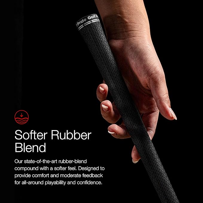 Golf Pride Tour Velvet 360 Golf Grip - Durable, Comfortable Grip Set for Clubs - Features Non-Slip Technology & a Softer Feel - White