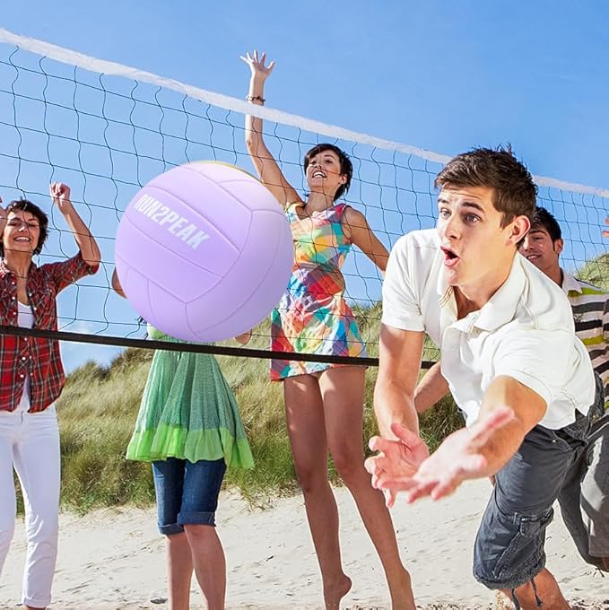 Soft Touch Volleyball Ball Gifts for Teen Girls Kids Youth Team Beginners Durable Volleyballs for Outdoor Indoor Beach Pool Water Play Official Size 5 Training Practice Volley Ball