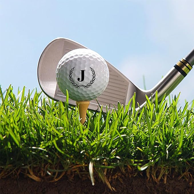 Golf Gifts for Men, Unique Initial on Personalized Golf Balls (6 Balls)