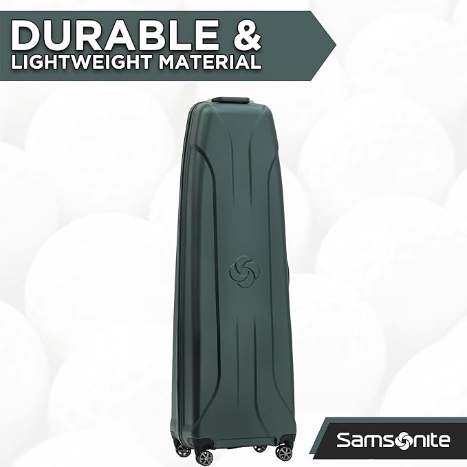 Samsonite Tour Pro Golf Hard Case Golf Travel Bag, Lightweight & Durable ABS Shell, 360 Degree Multi-Directional “Shark Wheels”