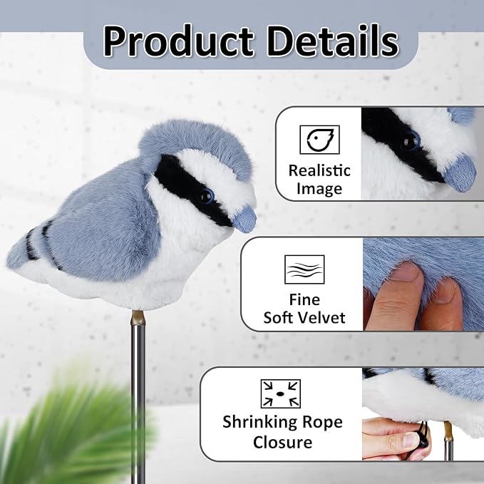 mytag Funny Putter Headcover, Premium Plush Animal Putter Cover for Blade/Mallet
