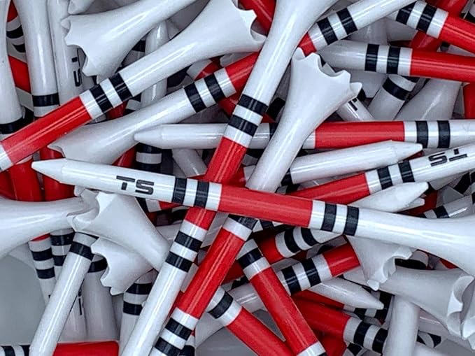 TRUESTRIKE Premium USA Golf Tees – 100-Pack Durable 3¼" / 2¾" Plastic Tees – Made in USA – Perfect Holiday Golf Gift