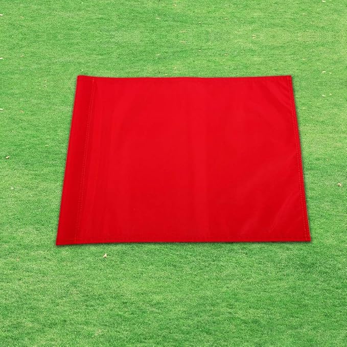 Green Golf Training Flag, Nylon Putting Green Target, Indoor/Outdoor Backyard Garden Portable, 19.7" x 13.4"