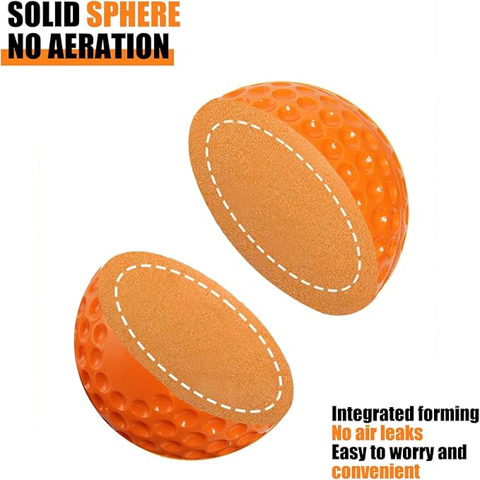 GKK 12 Pack Pitching Machine Soft Balls,9-Inch 1.75OZ Pitching Machine Soft Balls for Hand-Eye Coordination, Hitting and Fielding Practice(Orange)