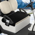 Universal Golf Cart Seat Covers Waterproof Golf Cart Seat Protector with 4 Side Pockets & Anti-Slip Bottom Fits for Most Golf Carts,Fits for EZGO, Club Car, Yamaha and More(Black with side pockets)
