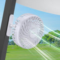 A2C Golf Cart Fan Rechargeable Magnetic Base Battery Operated Portable Fan 3 Speeds 4000 RPM Strong Airflow Compatible with Yamaha, EZGO, Club Car - 360° Rotatable Golf Cart & Cruise Ship Accessories