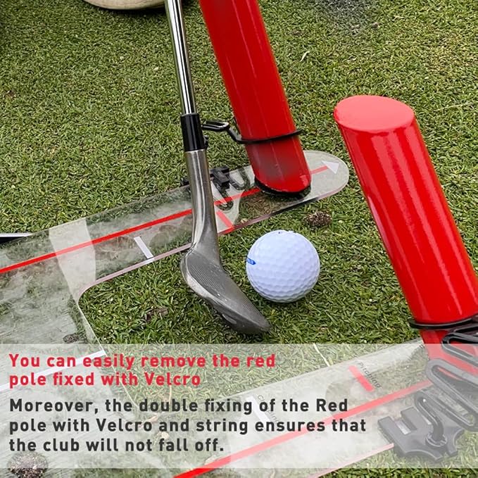 Golf Swing Training Aid Improve Your Swing Rotate and hit The Golf Ball to Practice Straight Fade and Draw line