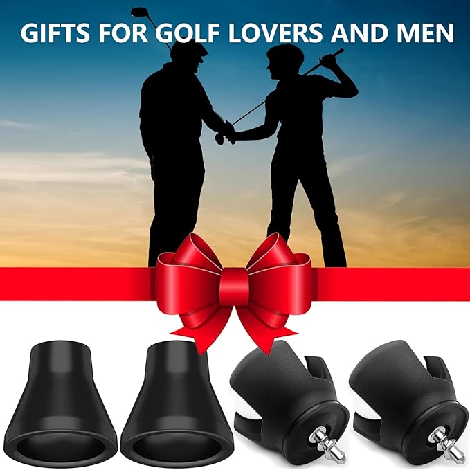 4pcs Golf Ball Retriever,Quick-Install Golf Ball Picker Upper Tool,Durable Golf Ball Grabber for Putter and Swing Handle Golf Accessories (Picker Upper)