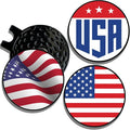 Wolf Golf Towels Golf Ball Marker Hat Clip Set | Multiple Sets to Choose from | 1 Magnetic Clip + 3 Ball Markers | Golf Accessories for Men & Women