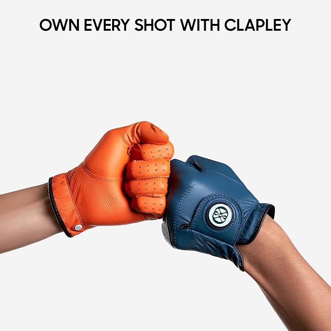 CLAPLEY Men’s Golf Glove – Premium Cabretta Leather with Magnetic Ball Marker, Breathable Design, Good Elasticity, Precious Gift for Golfers, Super Soft Feel, Left and Right Hand, Secure Fit