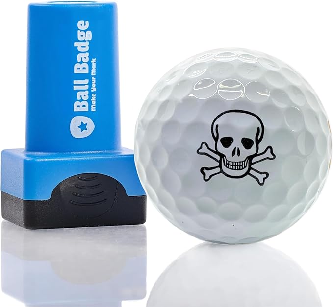 Ball Badge - Golf Ball Stamp (The Icon Series), Golf Ball Marker, Reusable Golf Ball Marking Tool to Identify Golf Balls