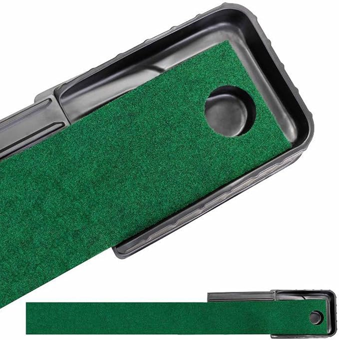 Golfing Putting Mat with Auto Return Golfing Putting Practice Mat Golfing Training Device for Indoor Outdoor Practice