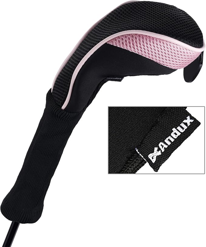 Andux 4 Pack Long Neck Golf Hybrid Club Head Covers Dial No. Tag CTMT-01