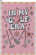 Pink Golf Towel with Carabiner Clip 24"x16" Funny Girls Golf Towels for Golf Bags Microfiber Waffle Cute Fun Checkered Golfs Rag for Disc Balls Clubs Golfs Accessories for Women Ladies Mom