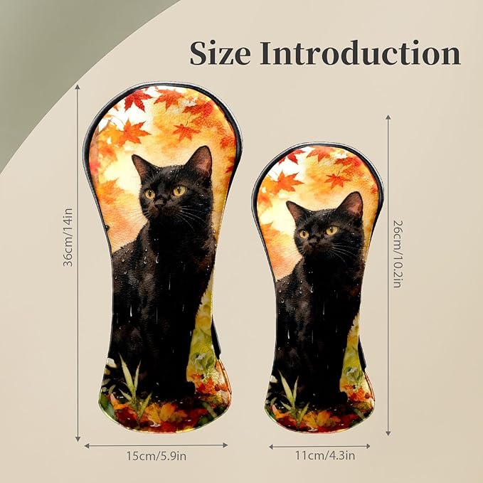 Golf Head Covers Leather Driver Headcover, Premium Golf Club Covers with Anti-Scratch Lining 1/3/5 Wood Head Covers for Golf Clubs for Women Men