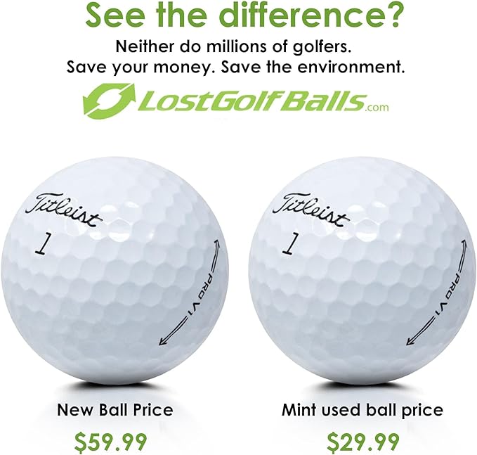 LostGolfBalls - e6 Golf Balls in Mint Condition, AAAAA Quality, Recycled Used Golf Balls, Best Value Golf Balls, White