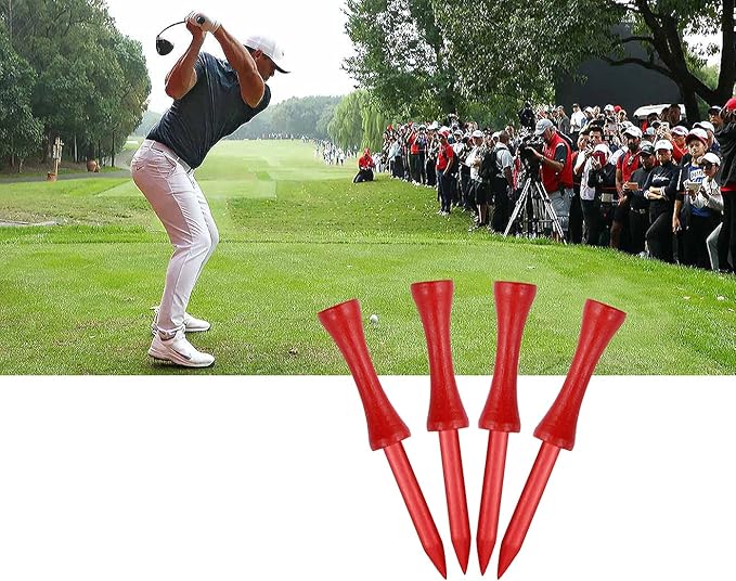 Step Down Golf Tees 2-1/8"or 2-3/4"or 3-1/4" 100 Pack Enduring Wooden Bamboo Golf Castle Tees