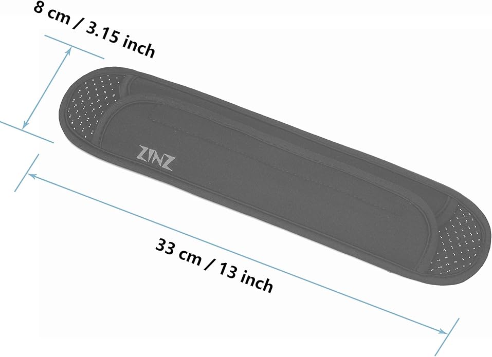 ZINZ Ultra Thick & Breathable Universal Shoulder Pad Cushion for Bag - Long & Comfort