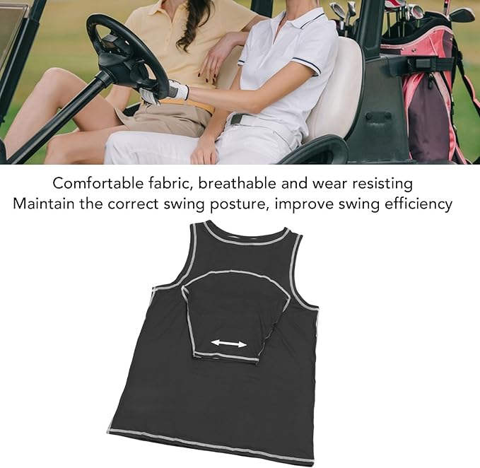 Club Swing Training Vest, Golf Posture Shirt with Swing Training Aid Blue S Lightweight for Outdoor Golf Practice Arm Body Alignment