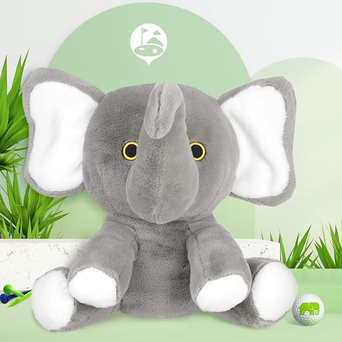 Golf Club Driver Headcovers Funny Animals Elephant Bear Driver Head Cover fits up to 460cc Driver Clube Head Great Gift Idea for Men Women Who Love Golf Also for Kids (Bear)