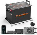 48V 100Ah Lithium Golf Cart Battery, 48V 100Ah LiFePO4 Battery, Built-in Max 300A BMS, with LCD Monitor & Mobile APP & 48V 15A Lithium Battery Charger, 4000+ Cycles, Perfect for Golf Carts