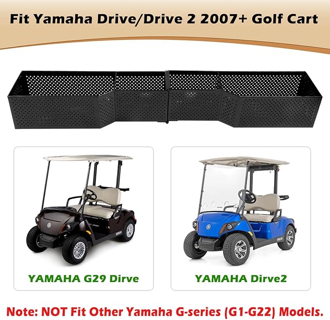 MOSNAI Golf Cart Front Inner Basket Dash Storage/Tray Organizer, Golf Cart Inner Storage Utility and Durable Basket