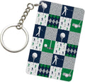 Keychain - Rectangular Acrylic Keychain Daily Key Ring Car Key Fob Holder 2X3 Inch