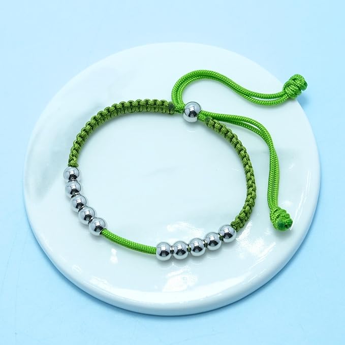 LAMIBEE Golf Stainless Steel 10 Beads Score Counter Bracelet, Golf Stroke Count Bracelet, Resizable and Easy to Adjust Golf Round Scoring Tracker, Durable and Stylish Golf Accessory