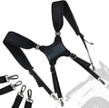 Golf Bag Straps, Universal Replacement Double Shoulder Shoulder Straps, Sailcloth Golf Bag Carry Strap USA Flag