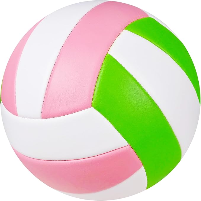Soft Touch Volleyball Ball Gifts for Teen Girls Kids Youth Team Beginners Durable Volleyballs for Outdoor Indoor Beach Pool Water Play Official Size 5 Training Practice Volley Ball