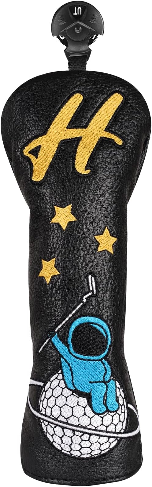 Astronaut Series Golf Headcovers, Synthetic Leather Golf Head Covers for Driver, Fairway Wood and Hybrid, Golf Putter Covers for Mallet and Blade