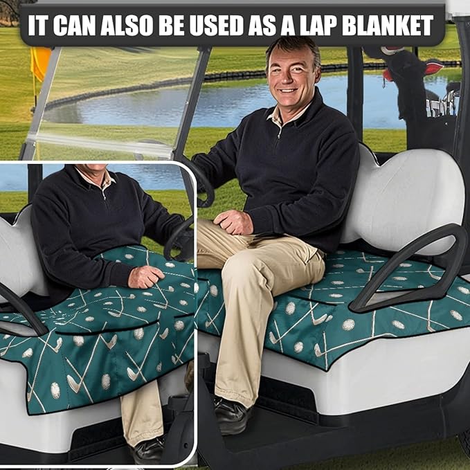 Golf Cart Seat Covers Universal Golf Cart Seat Cover Blanket Cushion Cover Sports Golf Cart Accessories