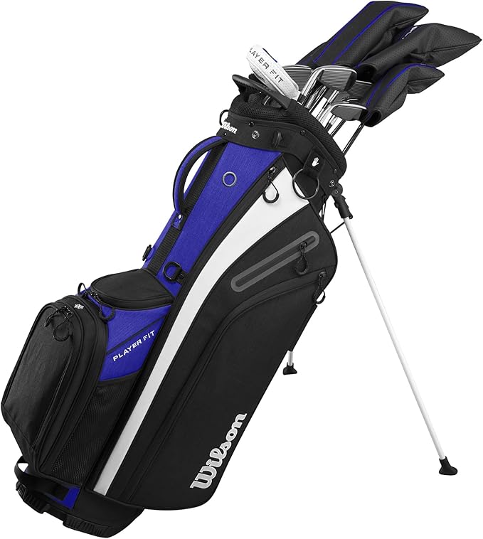 Wilson PlayerFit™ Complete Golf Set with Carry Bag - Men's Steel Golf Clubs