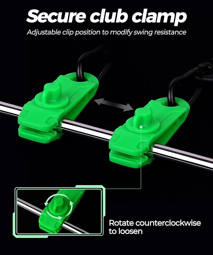 Golf Swing Trainer Resistance Band Portable Elastic Swing Training Aid for Power, Tempo & Flexibility, Improve Swing Posture & Strength, Ideal for Indoor & Outdoor Practice