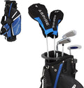 Aspire Junior Plus Kids Golf Clubs – Boys’ & Girls’ Right-Handed Golf Set with Lightweight Stand Bag, Graphite Shafts & Aircraft-Grade Aluminum Clubs