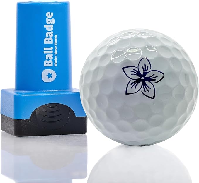 Ball Badge - Golf Ball Stamp (The Icon Series), Golf Ball Marker, Reusable Golf Ball Marking Tool to Identify Golf Balls