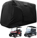 Golf Cart Cover 2/4/6 Passenger, Waterproof Golf Cart Rain Covers, Heavy-Duty All Weather Protection Cover for EZ GO Yamaha Club Car Enclosure Accessories
